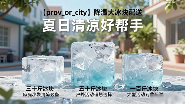 天河降温大冰块配送 夏日清凉好帮手