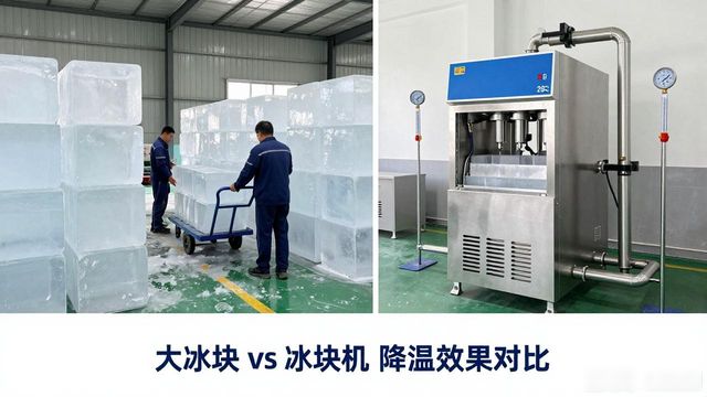 大冰块和冰块机哪个更划算_天河车间防暑降温大冰块_车间大冰块降温效果怎么样